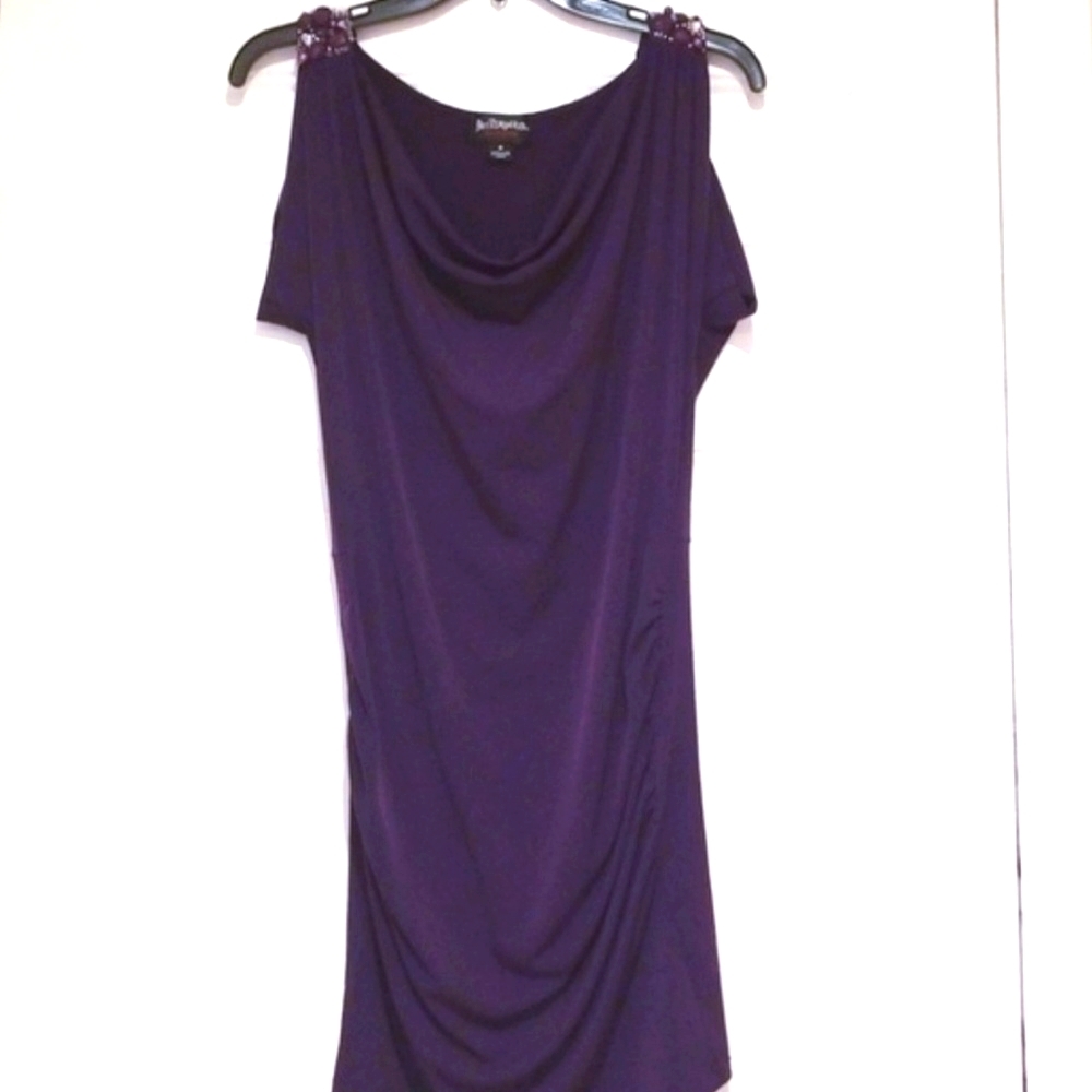 Deep purple bodycon dress